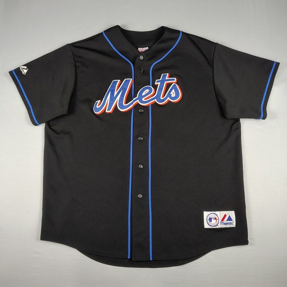 Majestic Other - Vintage Majestic Jose Reyes #7 New York Mets Jersey Mens XL Black MLB Short Slv